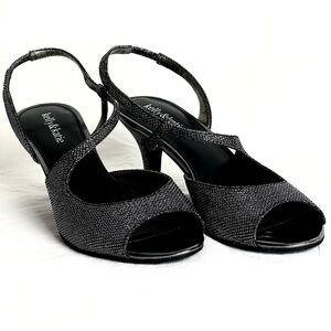 kelly & katie Mandy Open Toe Heels in Pewter Gray Size 10 In Original Box